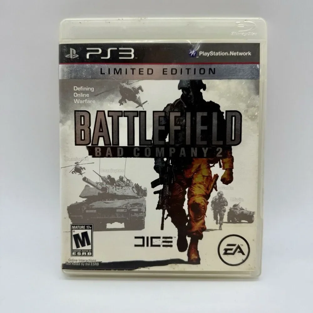 Battlefield: Bad Company 2 - Limited Edition - Playstation 3 Game‎ & Case Tested